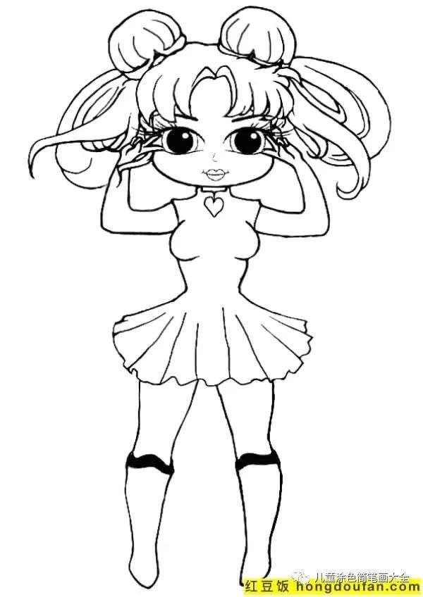 简单又漂亮的花绘画（如何为孩子画一个女孩）