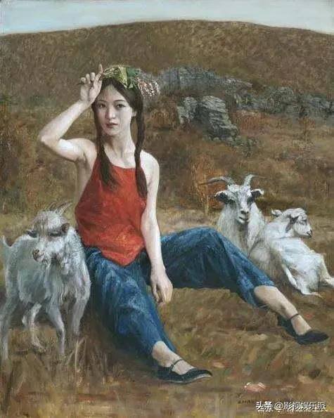 画一个漂亮的女生（这些油画中的东方女孩柔和细腻，太漂亮了！）