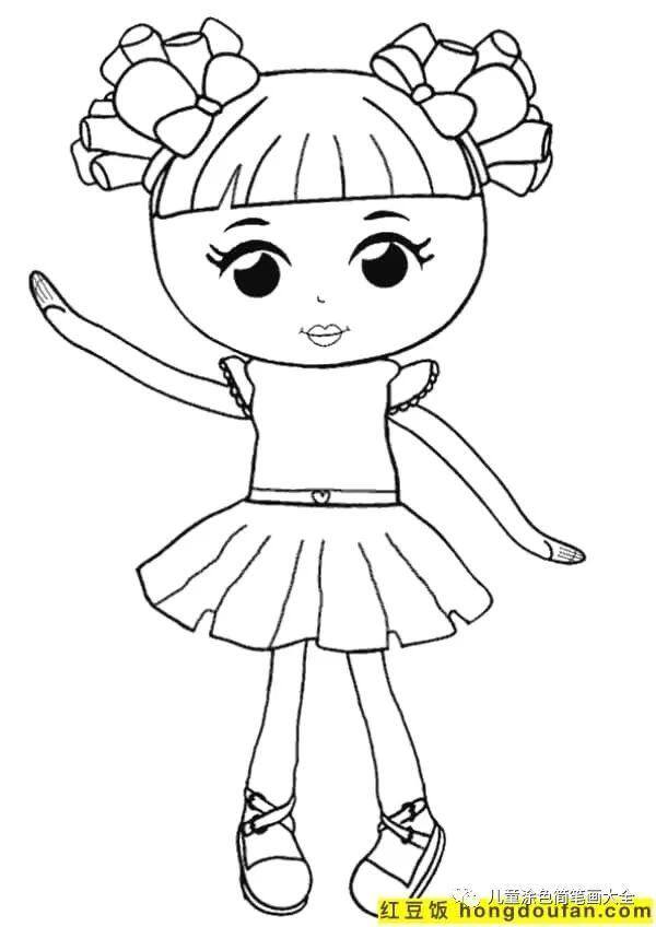简单又漂亮的花绘画（如何为孩子画一个女孩）