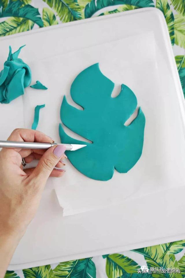 泥土手工制作（首饰盒不用买，几块黏土一片树叶就能diy）