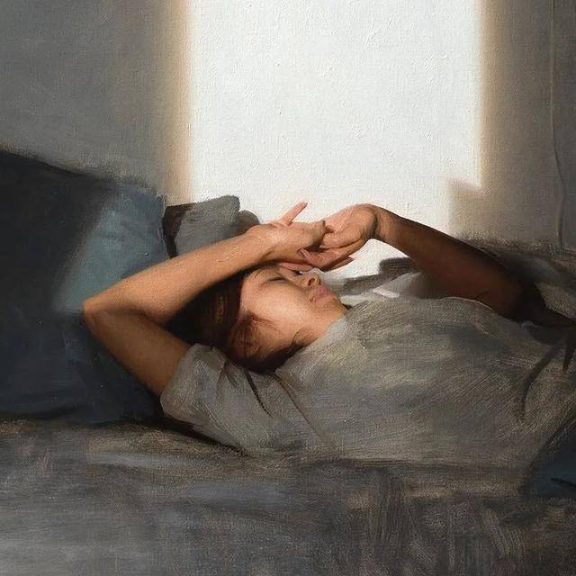简单又好看的暖色画（放下，是一种释怀）