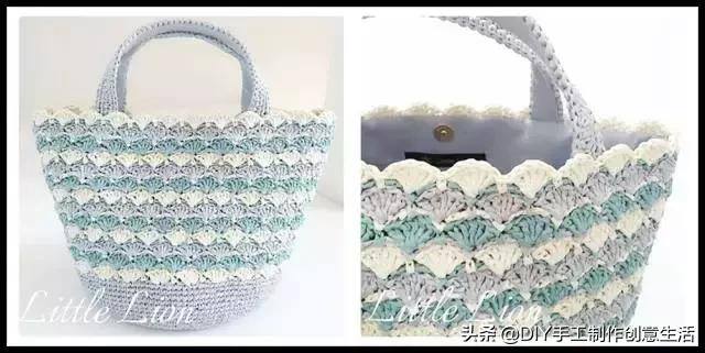 28款手工编织包包（棉草线编织包图解教程）