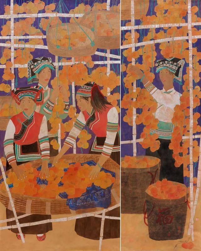 红色绘画作品（李敏的绘画作品赏析）