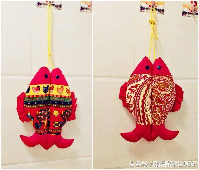布艺手工制作（自己动手做一条吉祥布艺鱼，可以与众不同，独具特色）