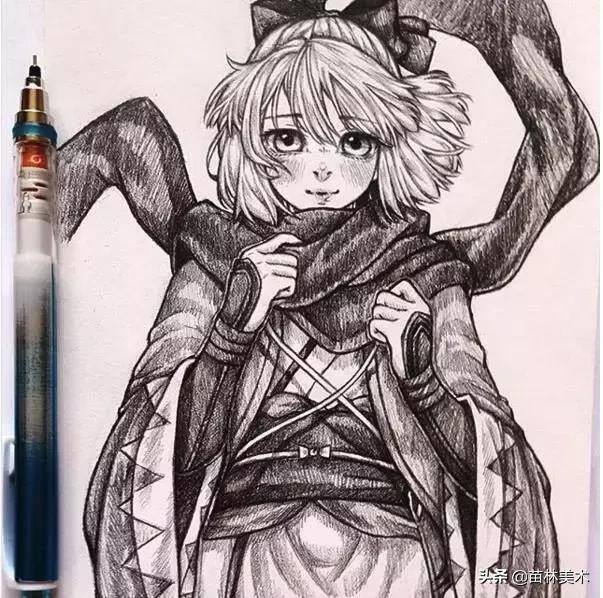 动漫图片绘画（超适合12岁以上学习的素描动漫人物）