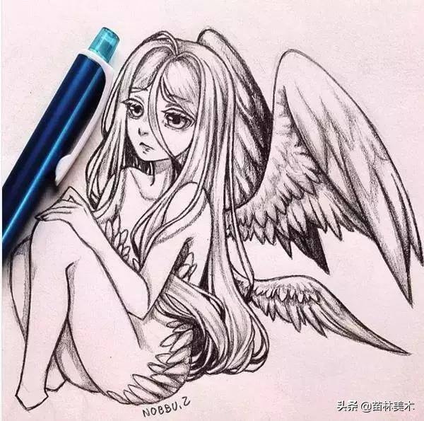 动漫图片绘画（超适合12岁以上学习的素描动漫人物）