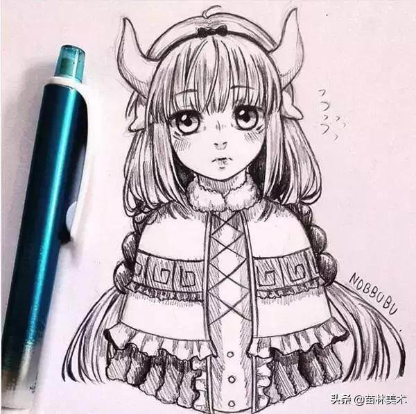 动漫图片绘画（超适合12岁以上学习的素描动漫人物）