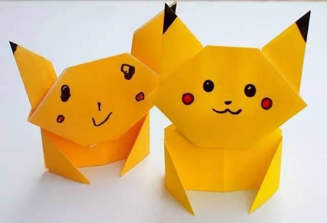 儿童手工制作折纸（幼儿园手工：激萌皮卡丘，萌萌哒仙女裙！）