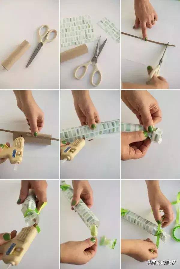 自制手工（简易复古纸风车的折纸方法图解）