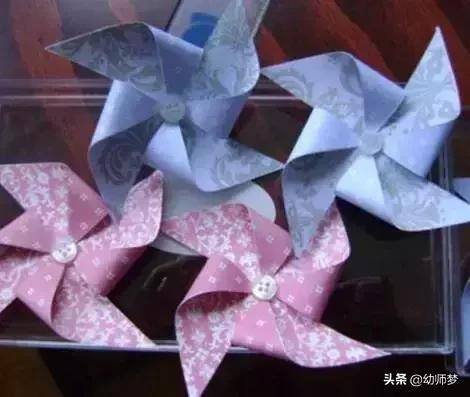 自制手工（简易复古纸风车的折纸方法图解）