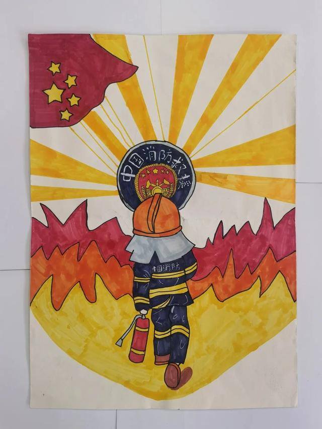 三年级绘画简单又好看（“我是小小消防员”消防绘画征集活动圆满落幕！）