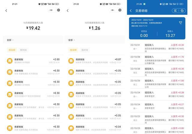 网上挣钱（快手极速版和抖音极速版一共挣了多少钱？）