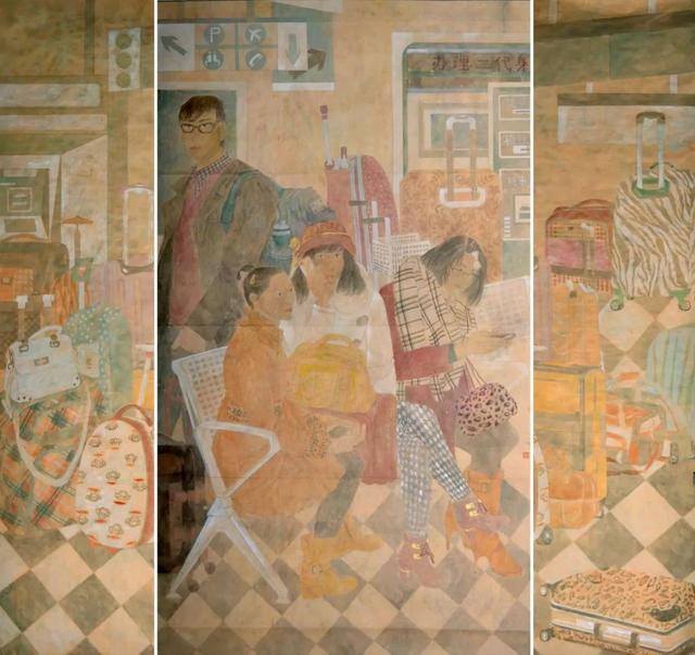 红色绘画作品（李敏的绘画作品赏析）