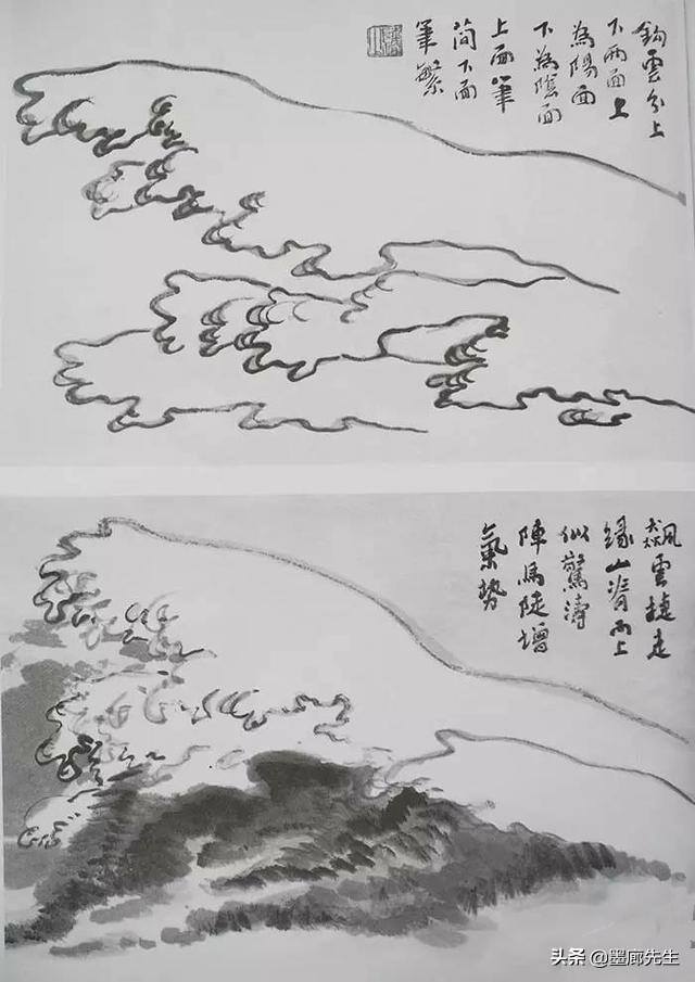 白云怎么画简单好看（山水画中云的表现形式）