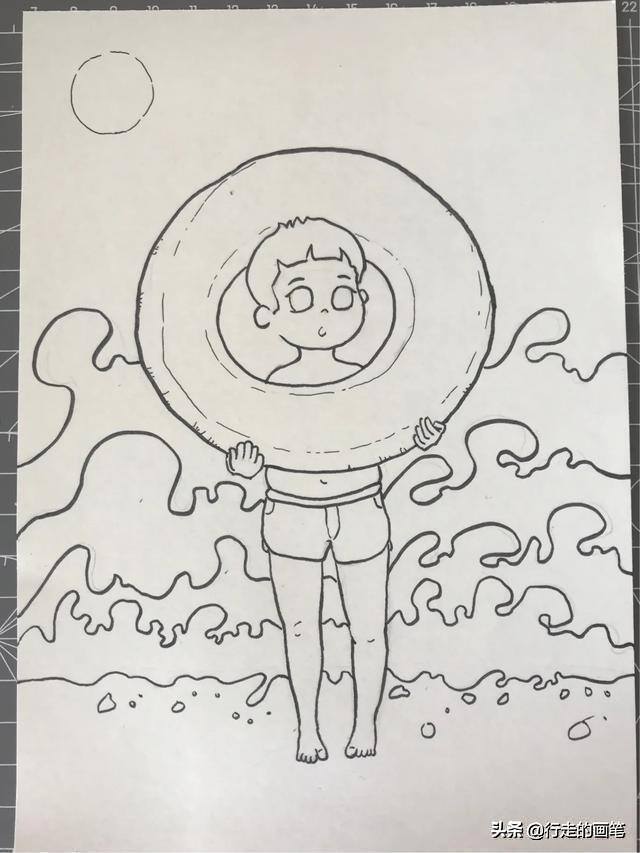防溺水绘画简单又漂亮（防溺水安全宣传画）