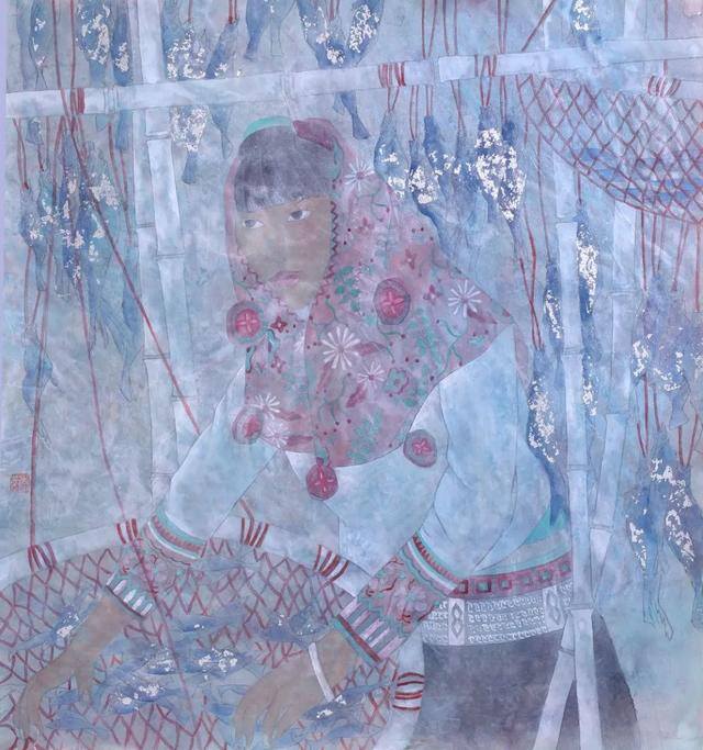 红色绘画作品（李敏的绘画作品赏析）