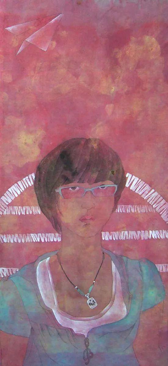 红色绘画作品（李敏的绘画作品赏析）