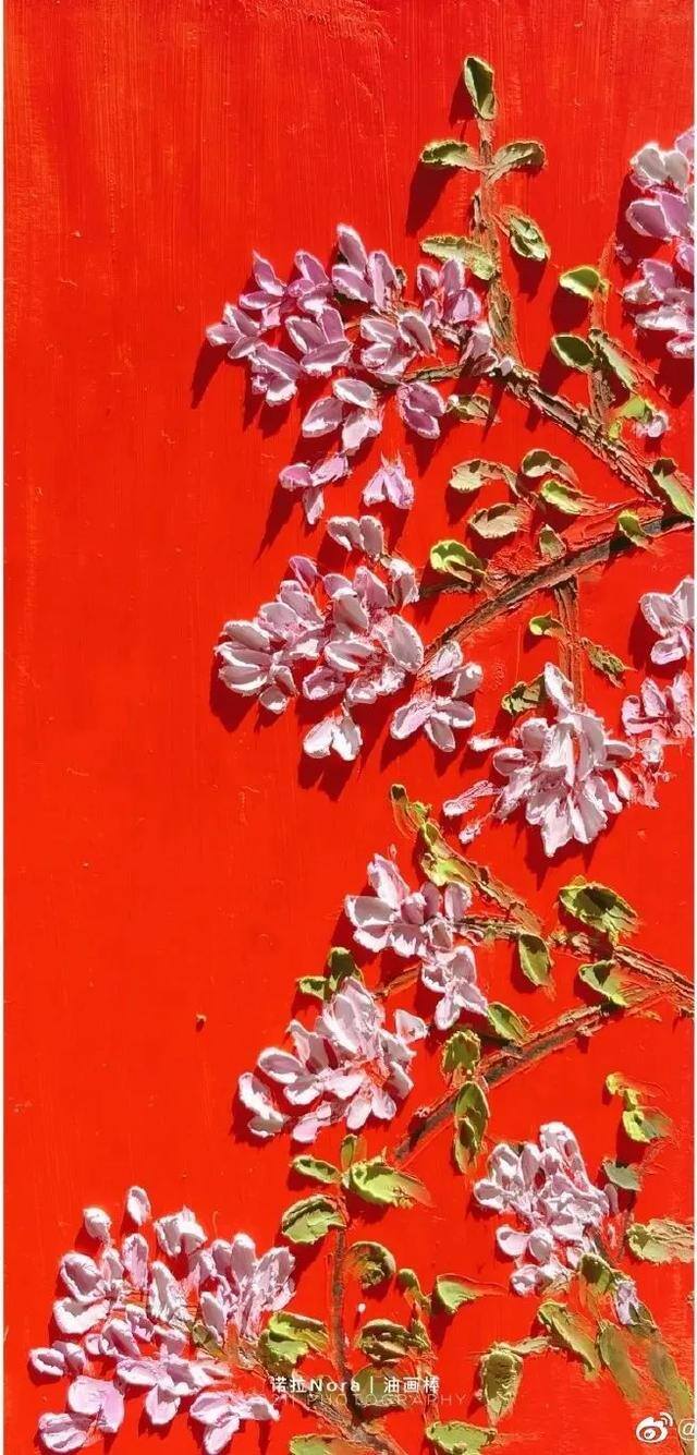 简单又好看的油画棒画（春天的故宫美景，你见过吗？）