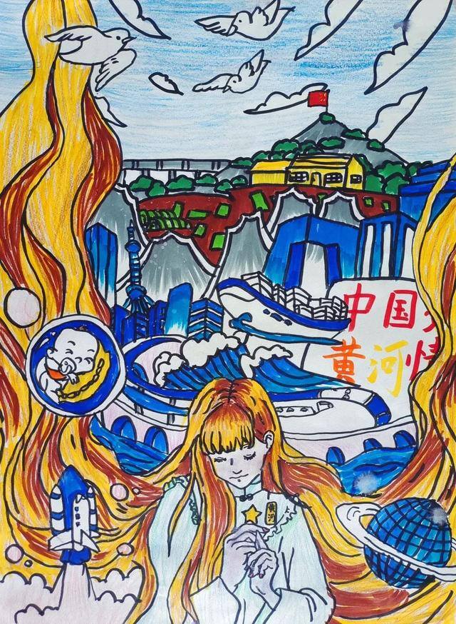 环保儿童画（全市中小学生环保绘画大赛作品赏析）