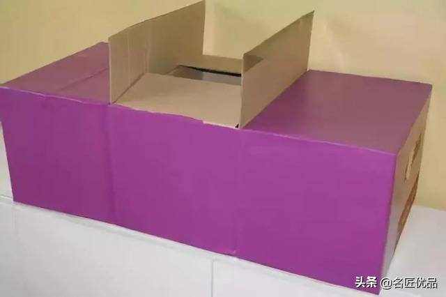 废旧纸箱手工制作大全（幼儿园纸板双层停车场）