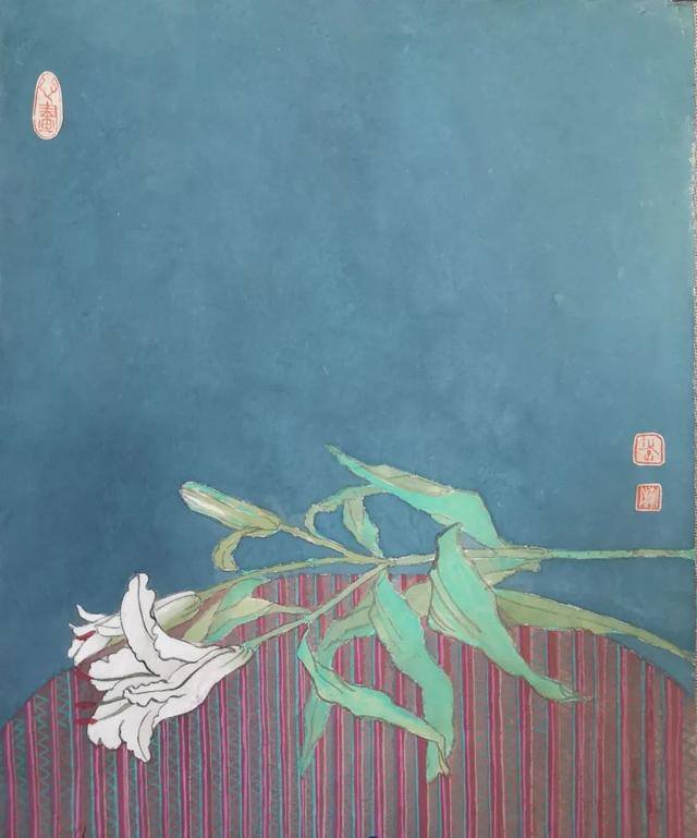 红色绘画作品（李敏的绘画作品赏析）