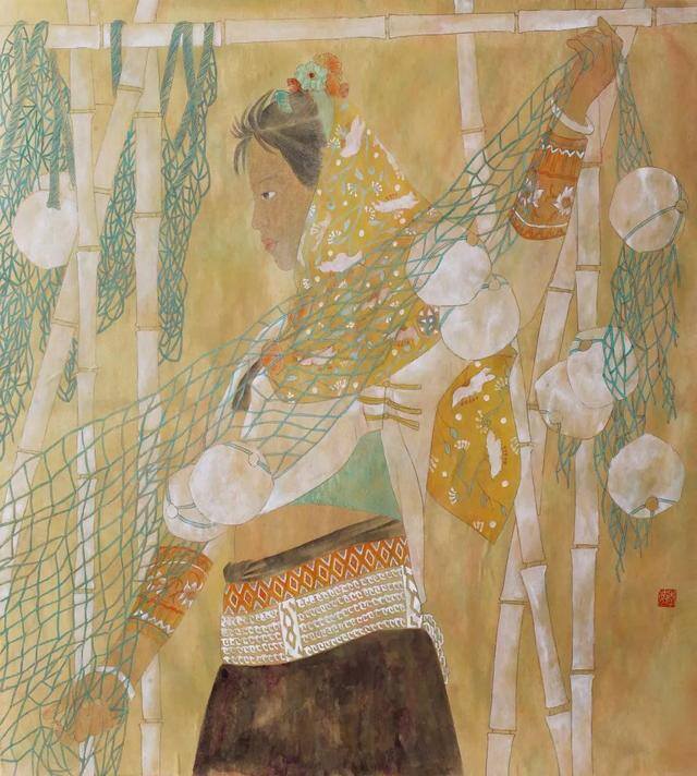 红色绘画作品（李敏的绘画作品赏析）