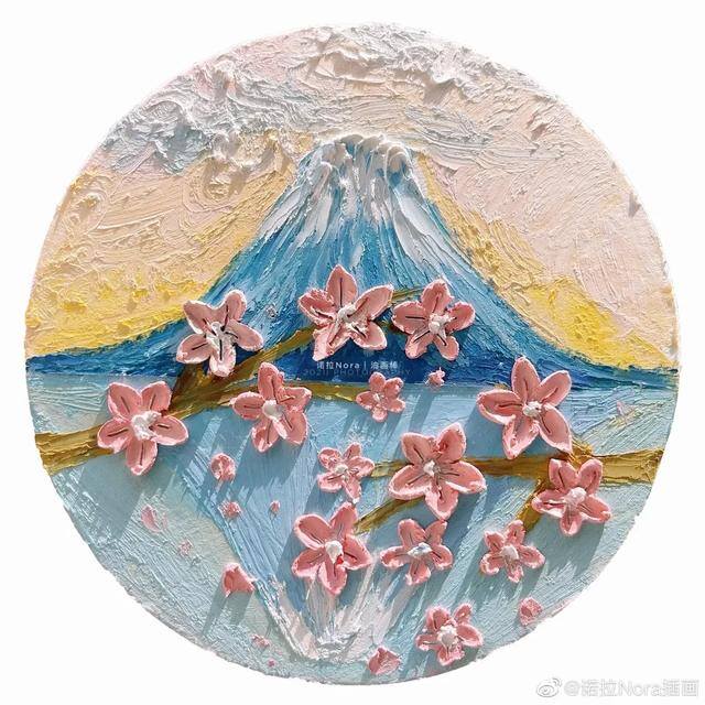 简单又好看的油画棒画（春天的故宫美景，你见过吗？）