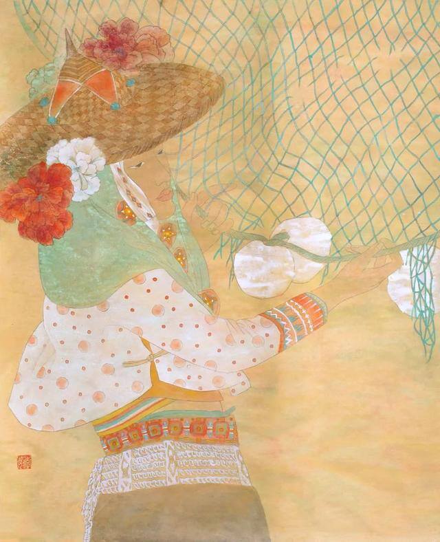 红色绘画作品（李敏的绘画作品赏析）