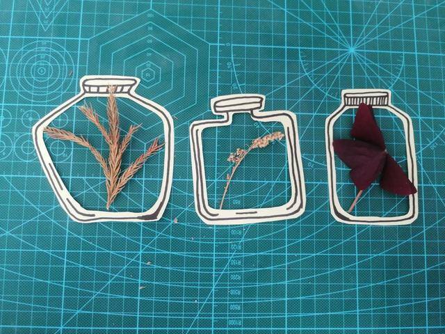 手工书签制作方法（手残党也能做的花瓶书签）