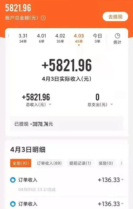 送外卖一个月1000单能挣多少钱（1天工资5800，1单配送费800元，在上海当外卖员月入5位数很简单？）