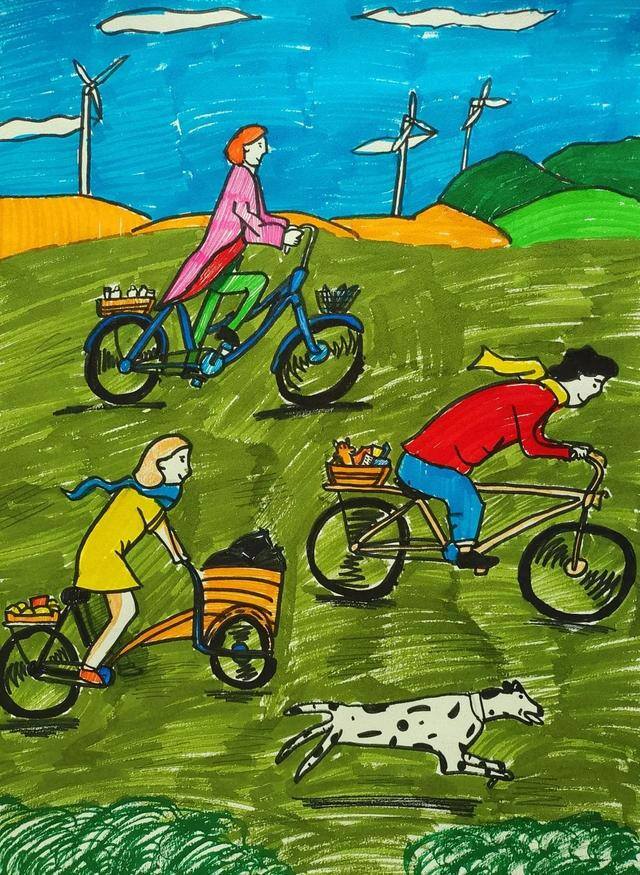 环保儿童画（全市中小学生环保绘画大赛作品赏析）