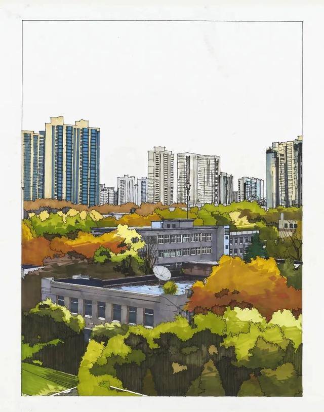 大美校园绘画（你眼中的师大是什么样子？）