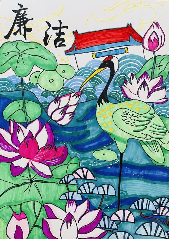 廉洁文化绘画（山东省委机关幼儿园开展“画说廉洁”主题绘画展）
