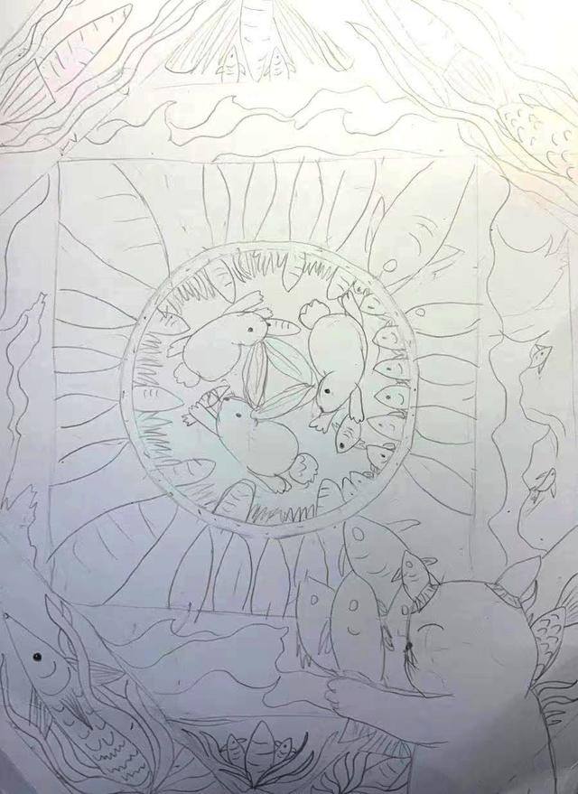 二年级9岁画画（小栗猫过大年｜这套有趣的年画《小栗猫过大年》）