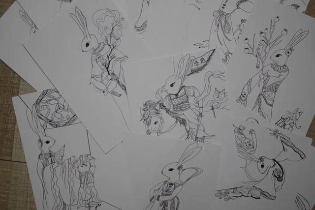 二年级9岁画画（小栗猫过大年｜这套有趣的年画《小栗猫过大年》）