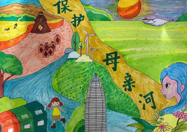 环保儿童画（全市中小学生环保绘画大赛作品赏析）