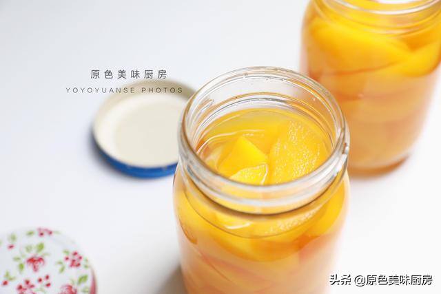 家庭自制黄桃罐头的做法（想吃黄桃罐头不用买，简单3步就搞定）
