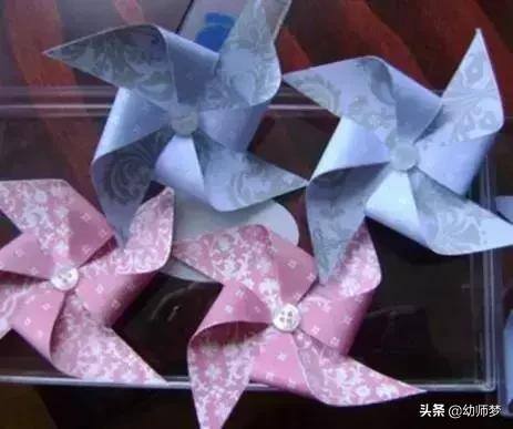 自制手工（简易复古纸风车的折纸方法图解）