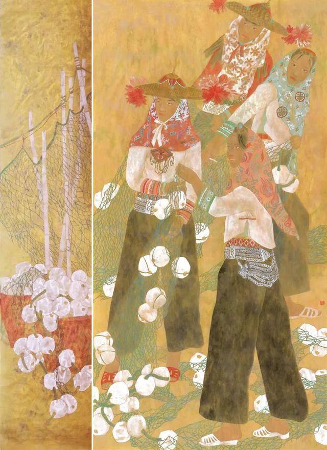 红色绘画作品（李敏的绘画作品赏析）