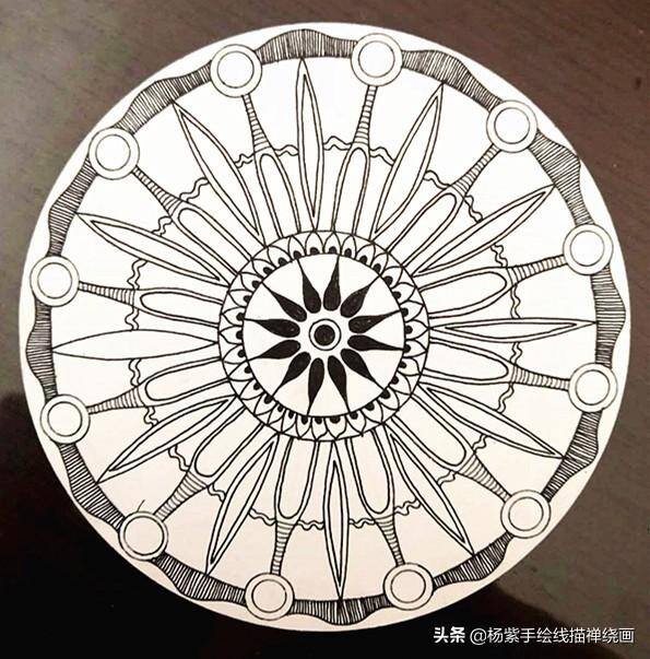 曼陀罗绘画心理学（全职妈妈画禅绕画教程）