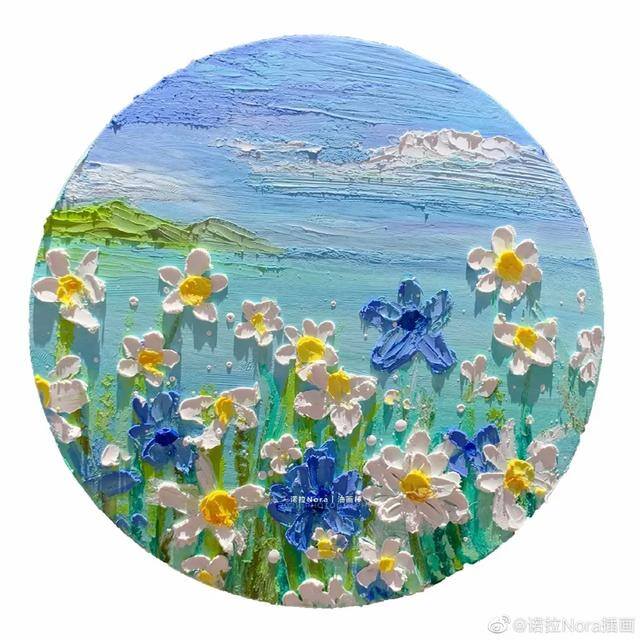 简单又好看的油画棒画（春天的故宫美景，你见过吗？）