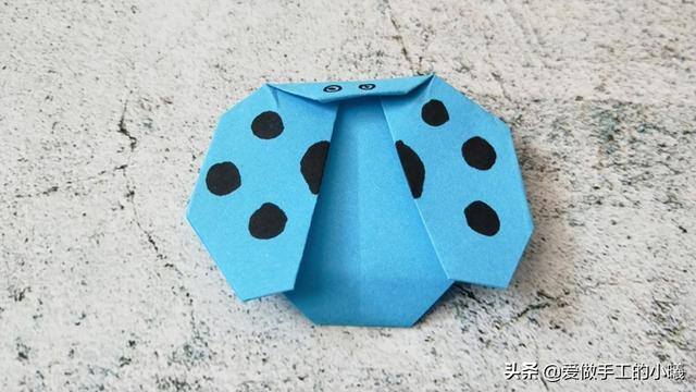 儿童手工怎么做最简单（简单瓢虫折纸教程图解）