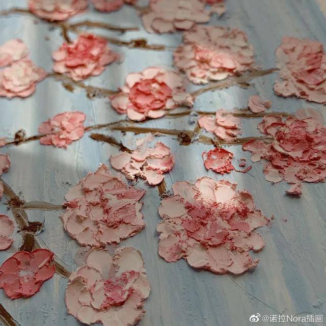 简单又好看的油画棒画（春天的故宫美景，你见过吗？）