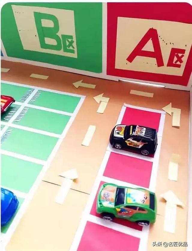 废旧纸箱手工制作大全（幼儿园纸板双层停车场）