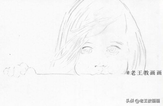 3-6岁儿童画画大全简单漂亮（素描小女孩的使用工具）
