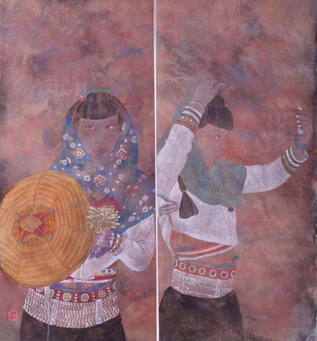 红色绘画作品（李敏的绘画作品赏析）