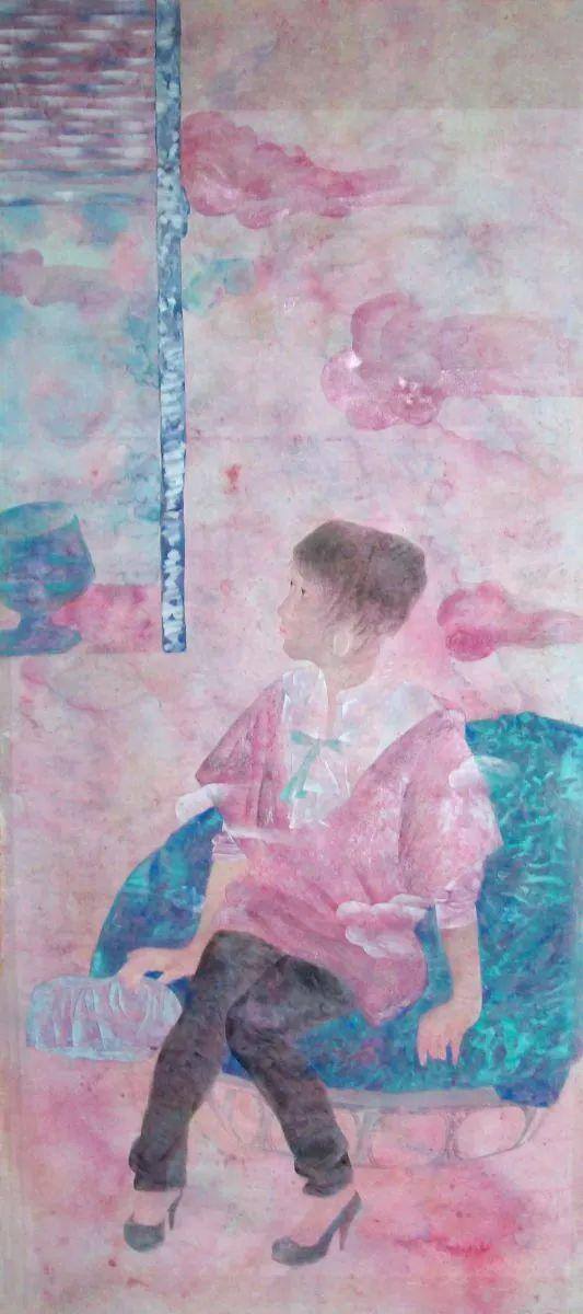 红色绘画作品（李敏的绘画作品赏析）