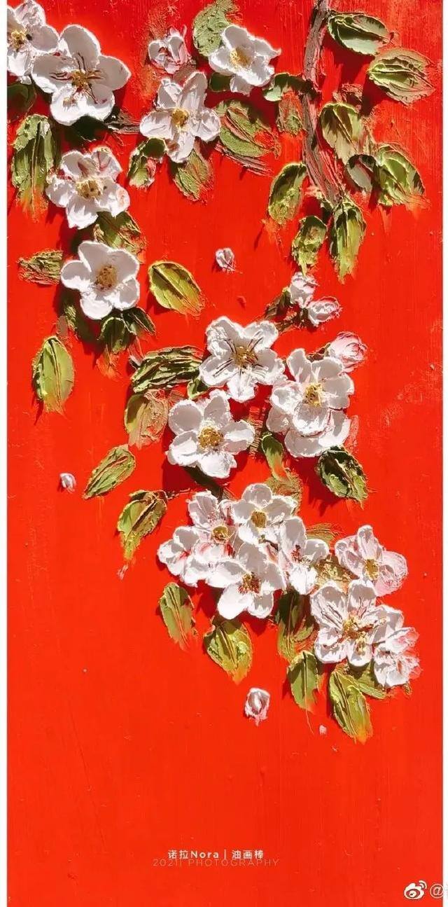 简单又好看的油画棒画（春天的故宫美景，你见过吗？）