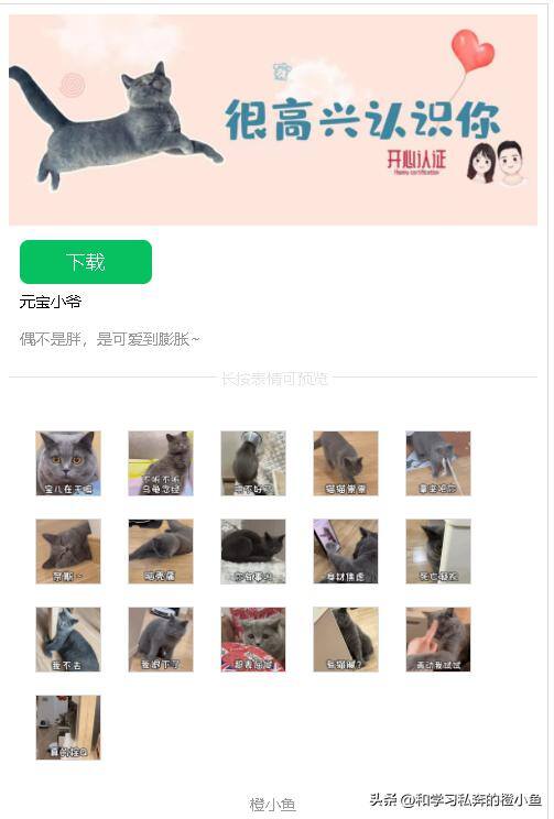 微信动图表情包制作（元宝小爷微信表情包教程）