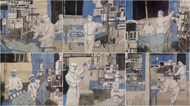 红色绘画作品（李敏的绘画作品赏析）